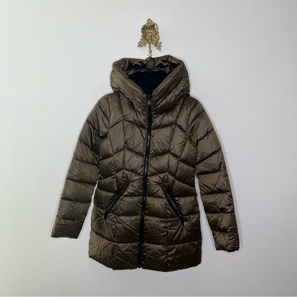 Bernardo Metallic Hooded Walker Coat XS